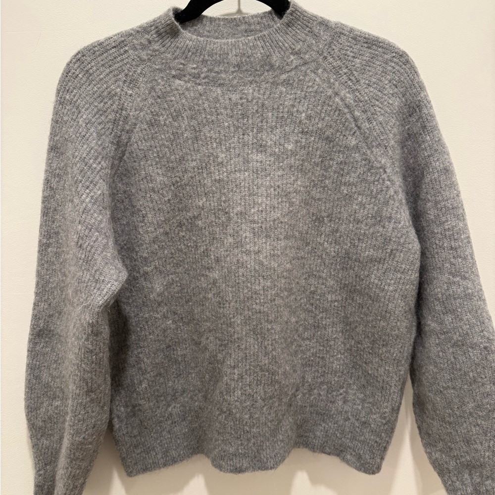 Sezane Otis Jumper in Mid Heather Grey